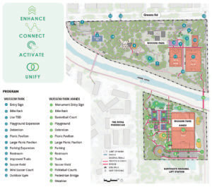 Asset map of Thomas R Wussow Park