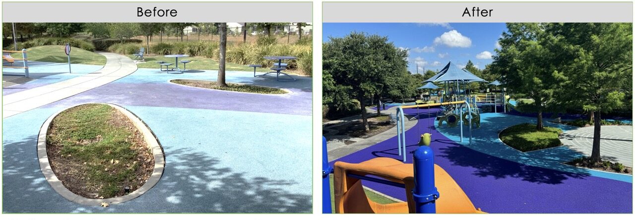 Dylan Park pour-in-place surface Dylan Park pour in place surface