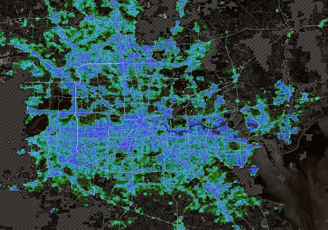 Houston Population Heat Map